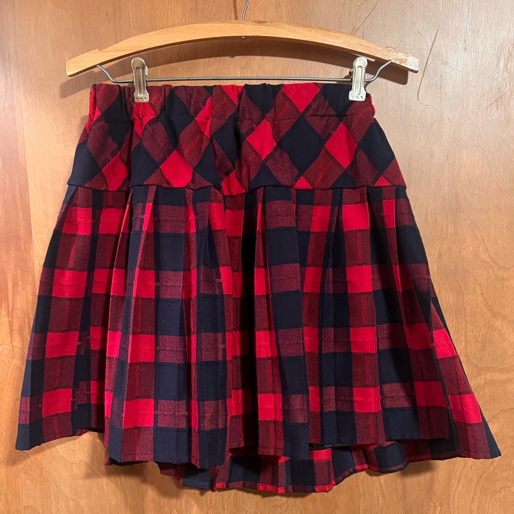 Urban CoCo Red and Blue Plaid Skirt Size XL
